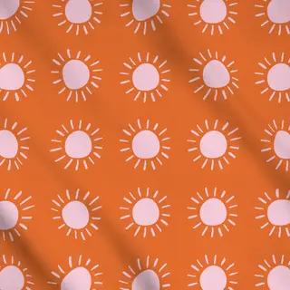 Meterware Sonne orange