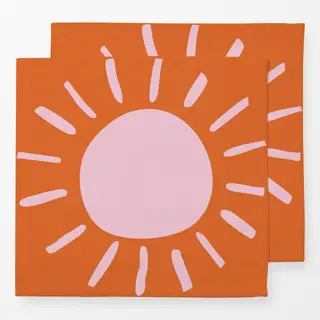 Servietten Sonne orange
