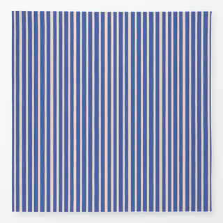 Tischdecke Streifen blau creme