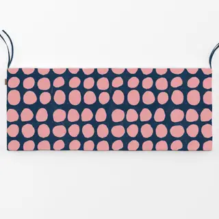 Bankauflage Happy Dots Rosa