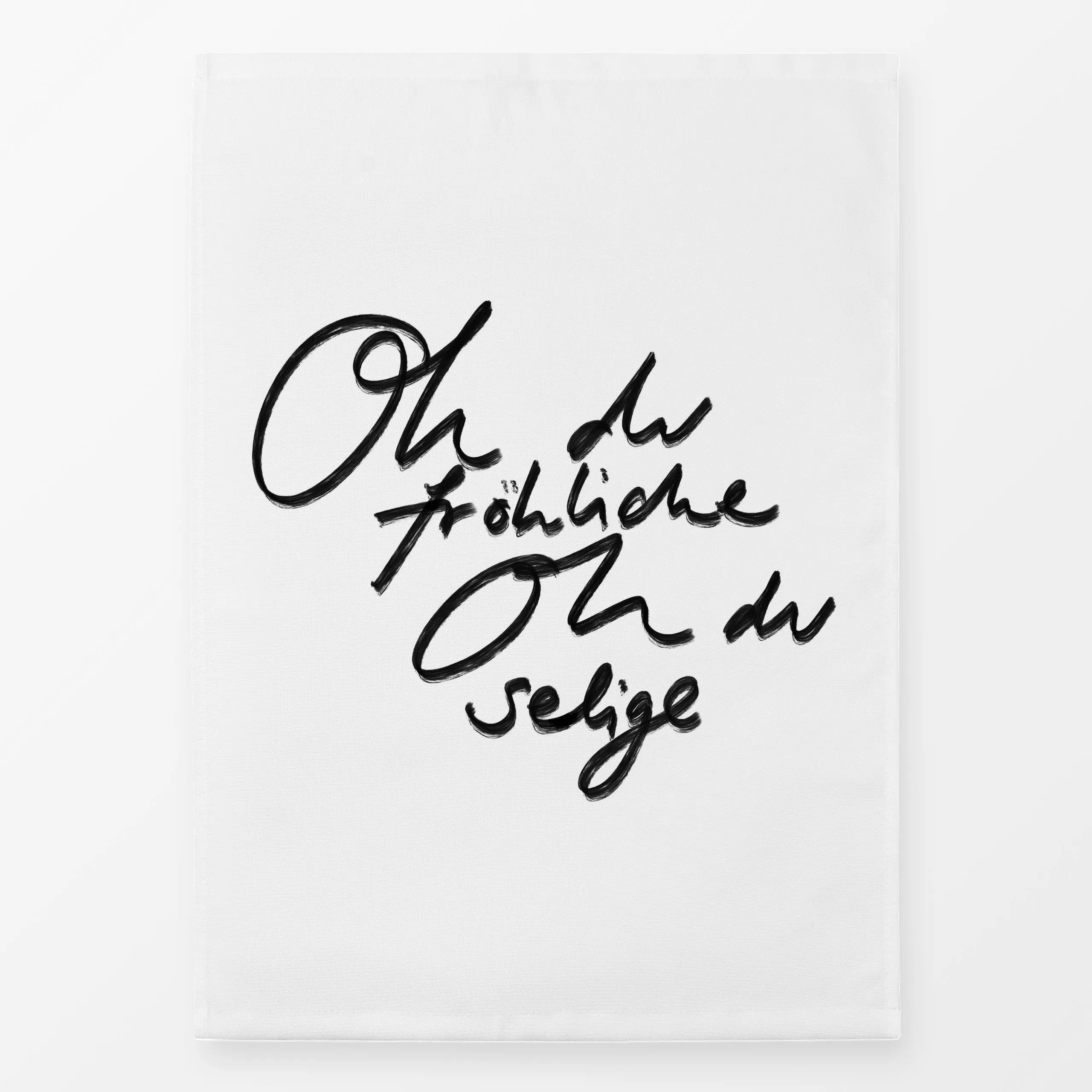 Geschirrtücher Oh du fröhliche - Weihnachten - von „Sophie Augustin Illustration"; Merry Christmas, Weihnachten, typografie,...