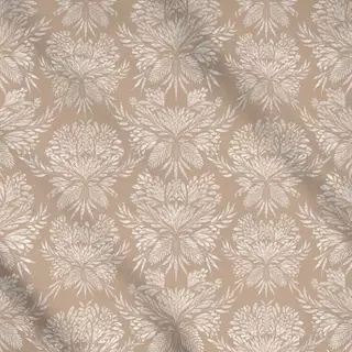 Meterware Vintage Florals Damask Beige