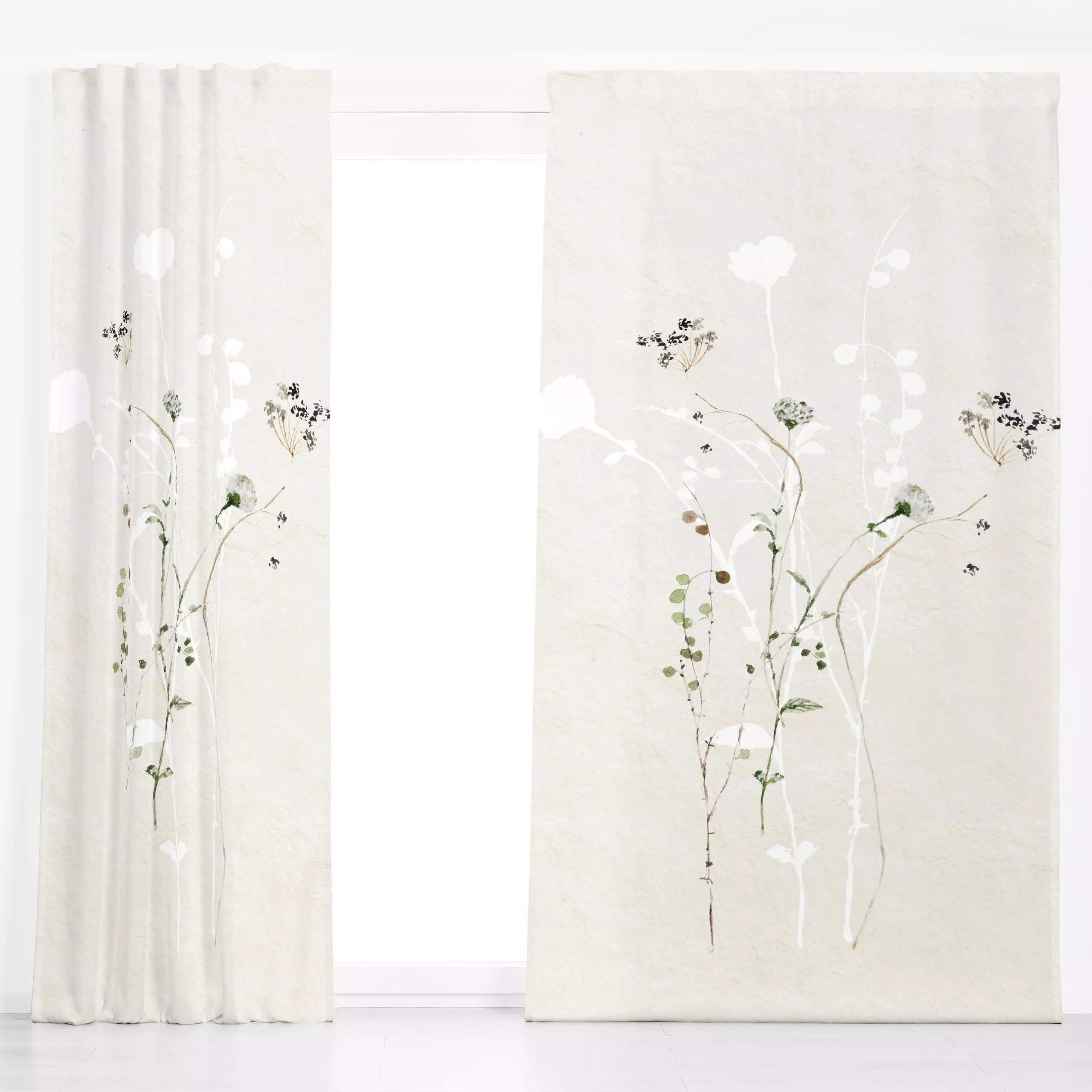 Dekovorhang Japan Ikebana 2 - Blumen & Florales, Pflanzen & Botanik, Anlässe - von „Monika Strigel"; boho, Trockenblumen, Bl...