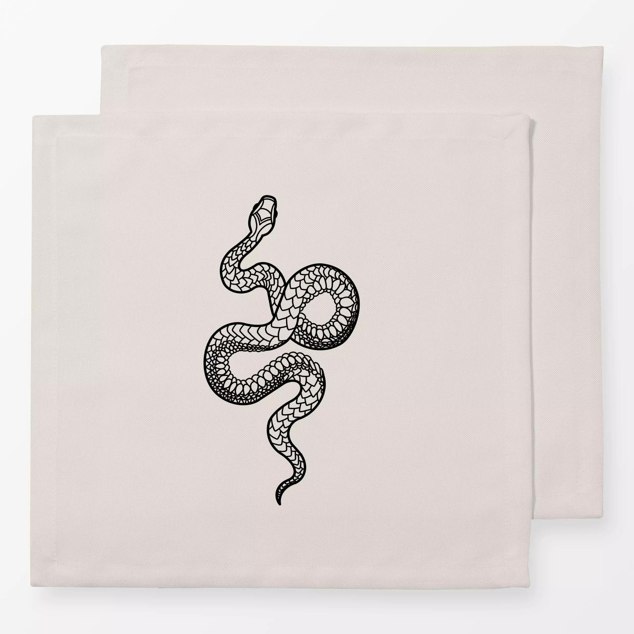 Servietten Schlange - Anlässe - von „textilwerk"; Illustration, trend, Geschenk, textilwerk, swiftie, taylorswift, erastour,...