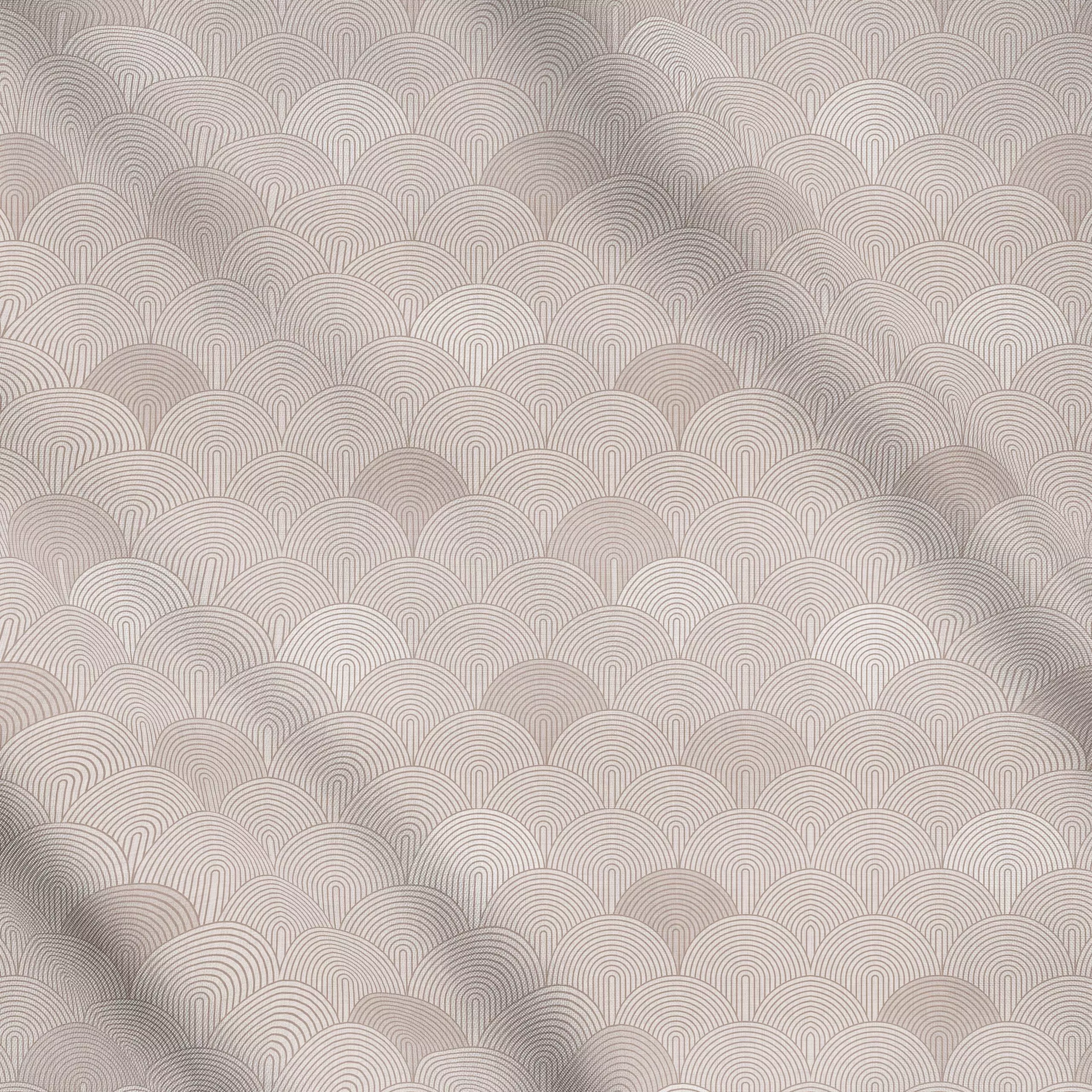 Meterware Beige Abstract Bögen - Symbole & Muster - von „Bloomery Decor"; Muster, abstrakt, Retro, Geometrisch, beige, vinta...