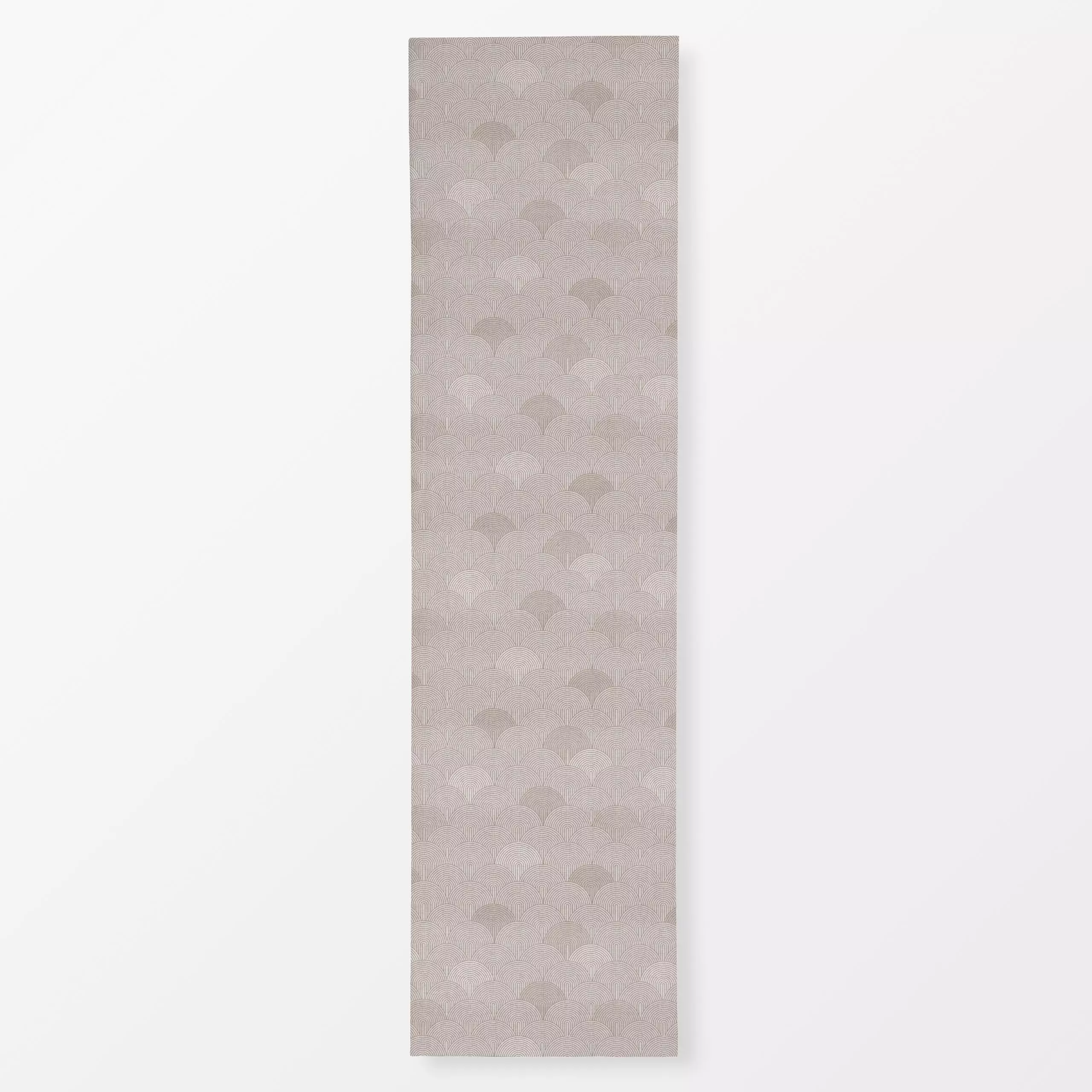 Tischläufer Beige Abstract Bögen - Symbole & Muster - von „Bloomery Decor"; Muster, abstrakt, Retro, Geometrisch, beige, vin...
