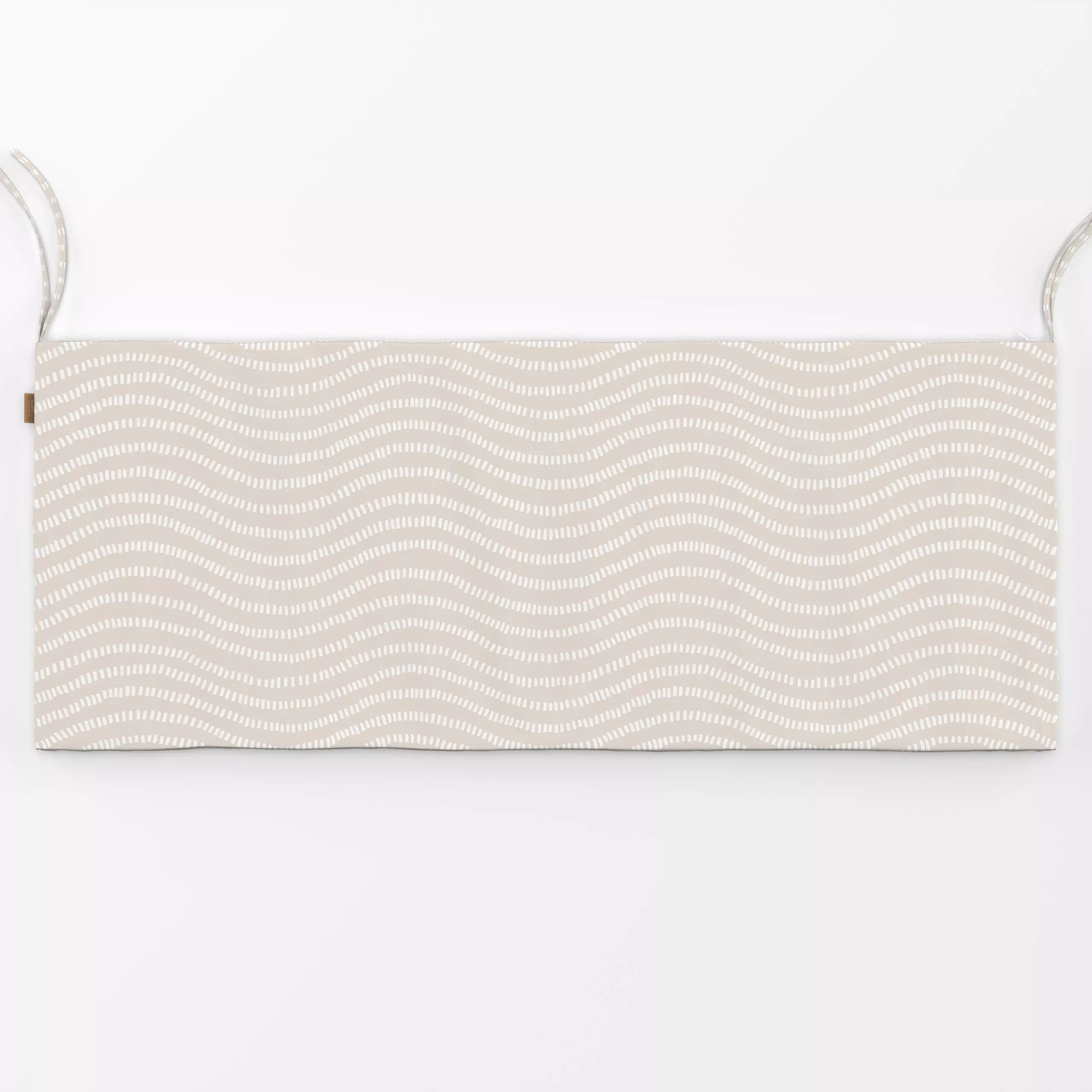 Bankauflage Streifenliebe Wellen 3 - Sommer, Symbole & Muster - von „Primus Pattern"; Streifen, kleingemustert, Sand, beige,...