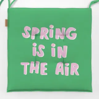 Sitzkissen Spring is in The Air Grün