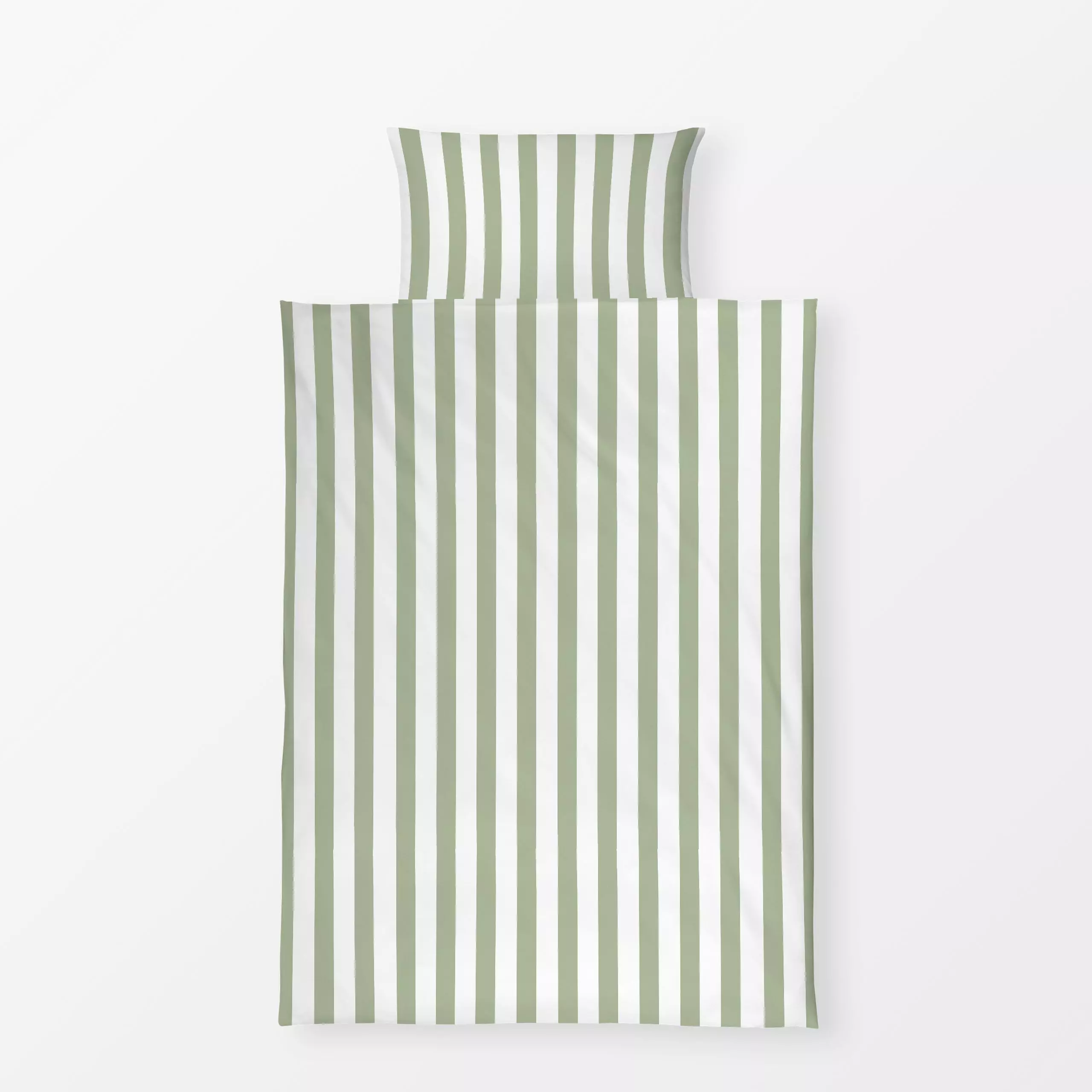 Bettwäsche Streifen grün - Symbole & Muster - von „Lena Yokota"; Muster, Streifen, stripes, gestreift, Streifenmuster