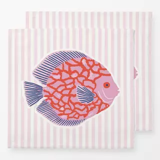 Servietten pink fish