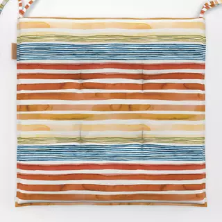 Sitzkissen Terra Sunset Gouache Stripes