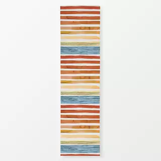 Tischläufer Terra Sunset Gouache Stripes
