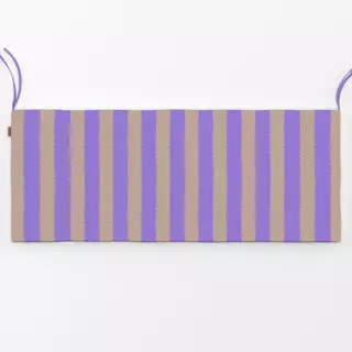 Bankauflage Wellen Streifen lila beige