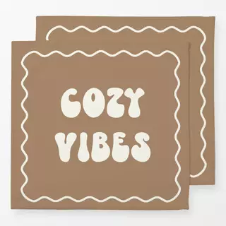 Servietten Cozy Xmas Vibes Karamell