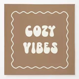 Tischdecke Cozy Xmas Vibes Karamell