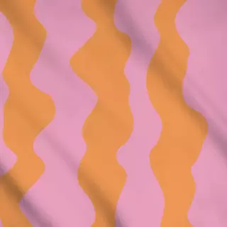 Meterware Happy Kids Welle Orange