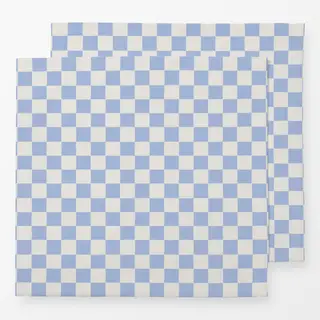 Servietten Santorini Karos Hellblau