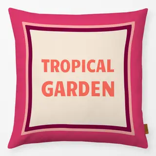 Kissen Tropical Garden pink
