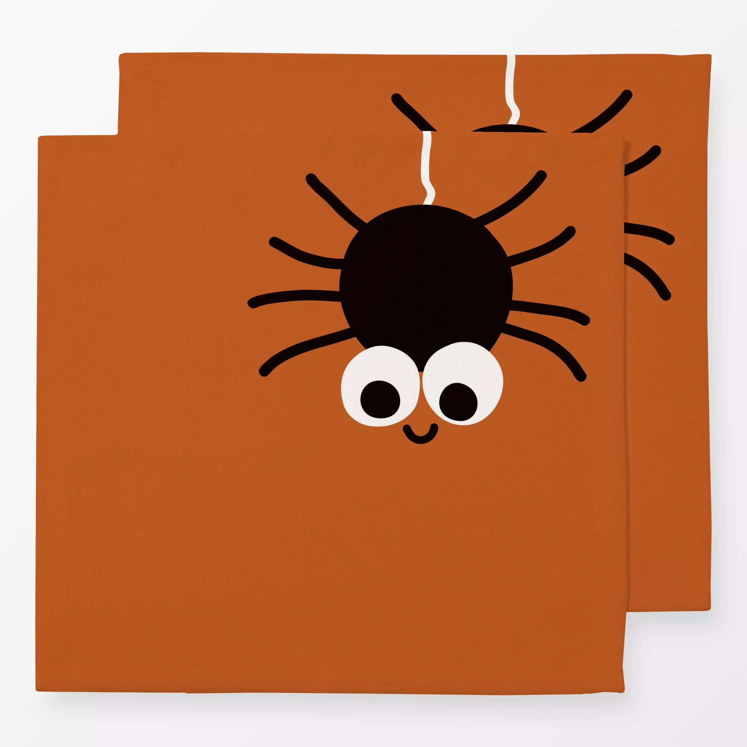 Servietten Spooky Spider rostbraun boho - Herbst, Kinderzimmer & Motive für Kinder - von „Kathrin Woo"; Kinder, Herbstdeko, ...