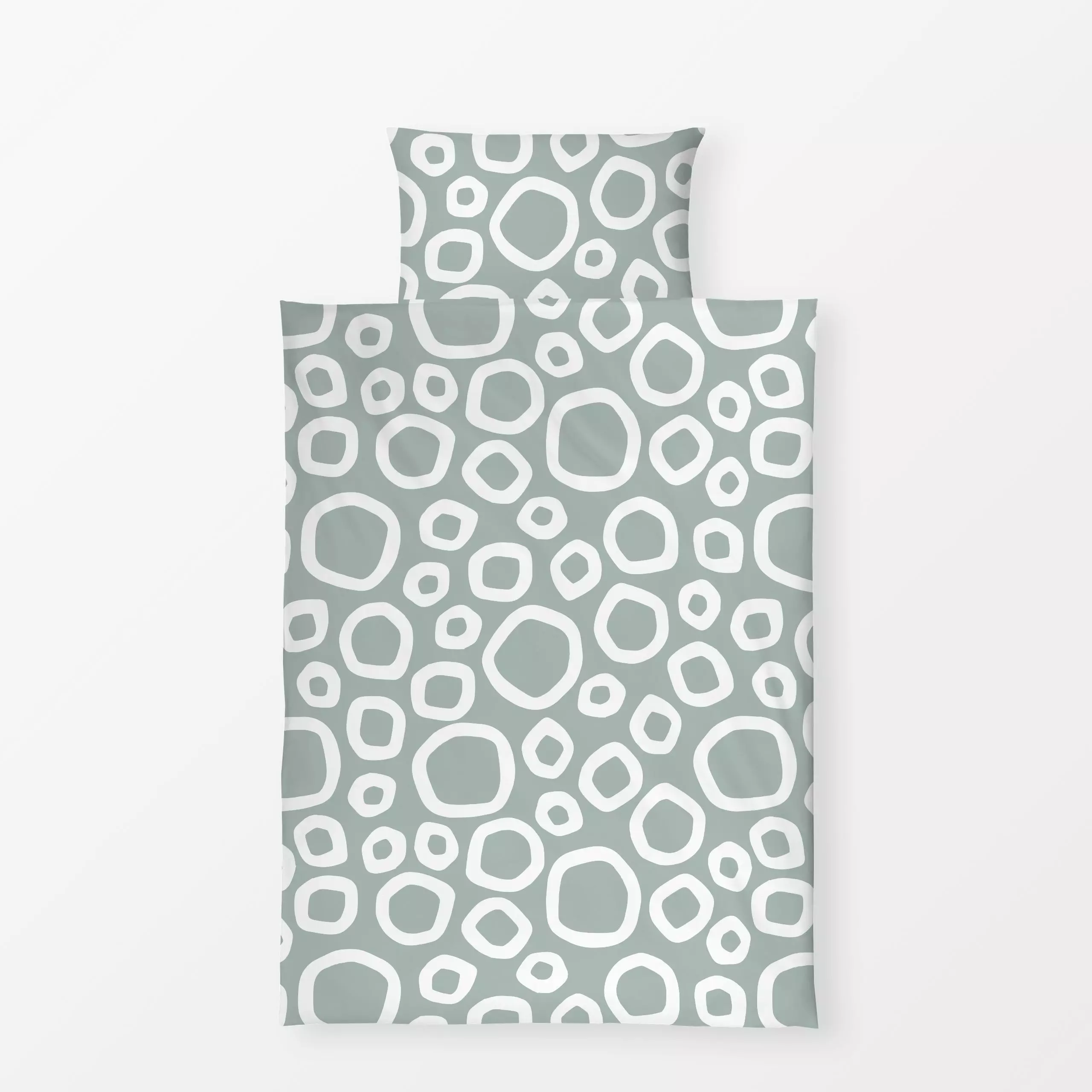 Bettwäsche Retro Kreise - Symbole & Muster - von „Uta Naumann"; boho, Muster, abstrakt, Retro, Geometrisch, modern, vintage,...