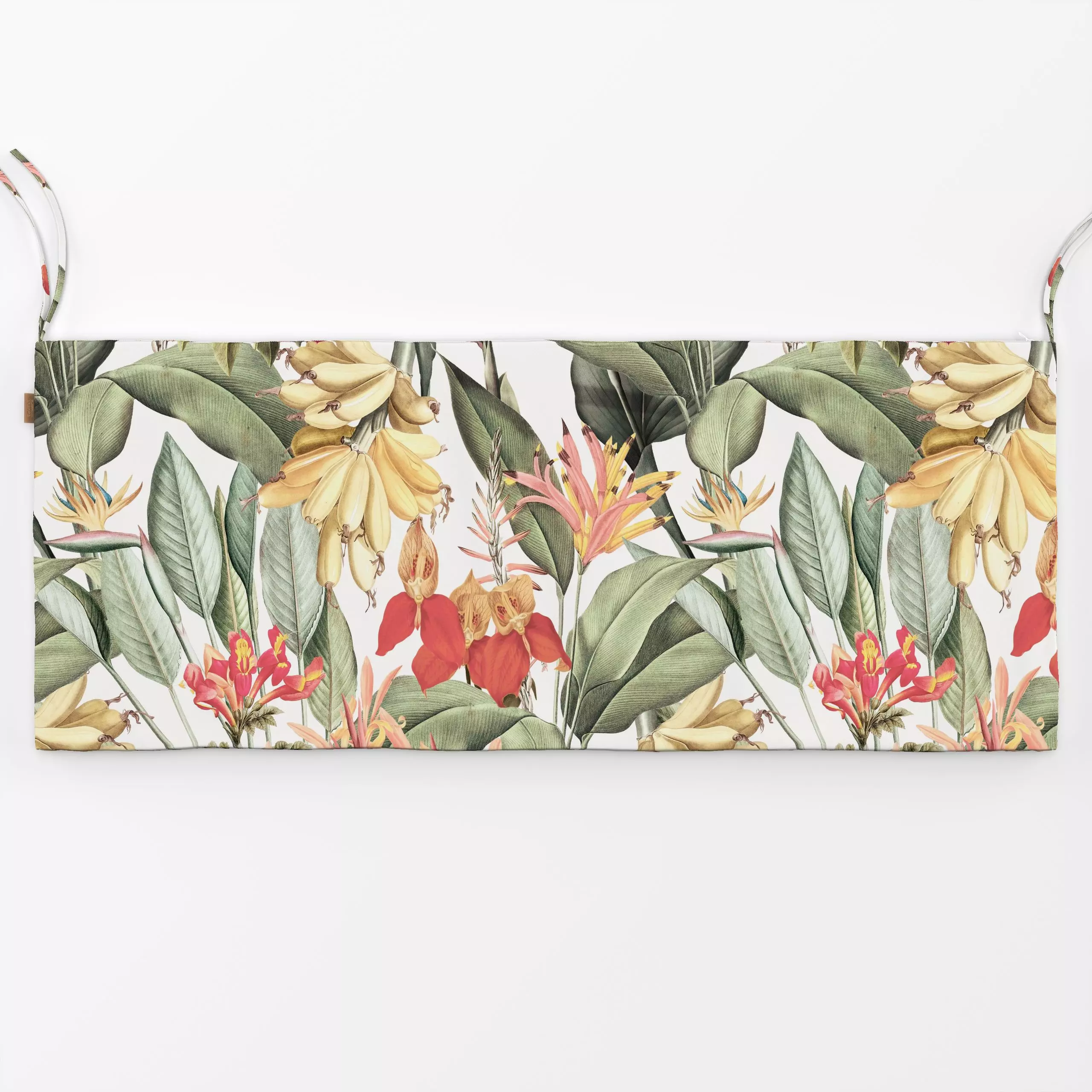 Bankauflage Bananen Jungle Garten - Blumen & Florales, Pflanzen & Botanik, Retro & Vintage - von „Uta Naumann“; Muster, Palm...