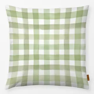 Kissen Karo Gingham Watercolor Green