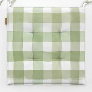 Sitzkissen Karo Gingham Watercolor Green