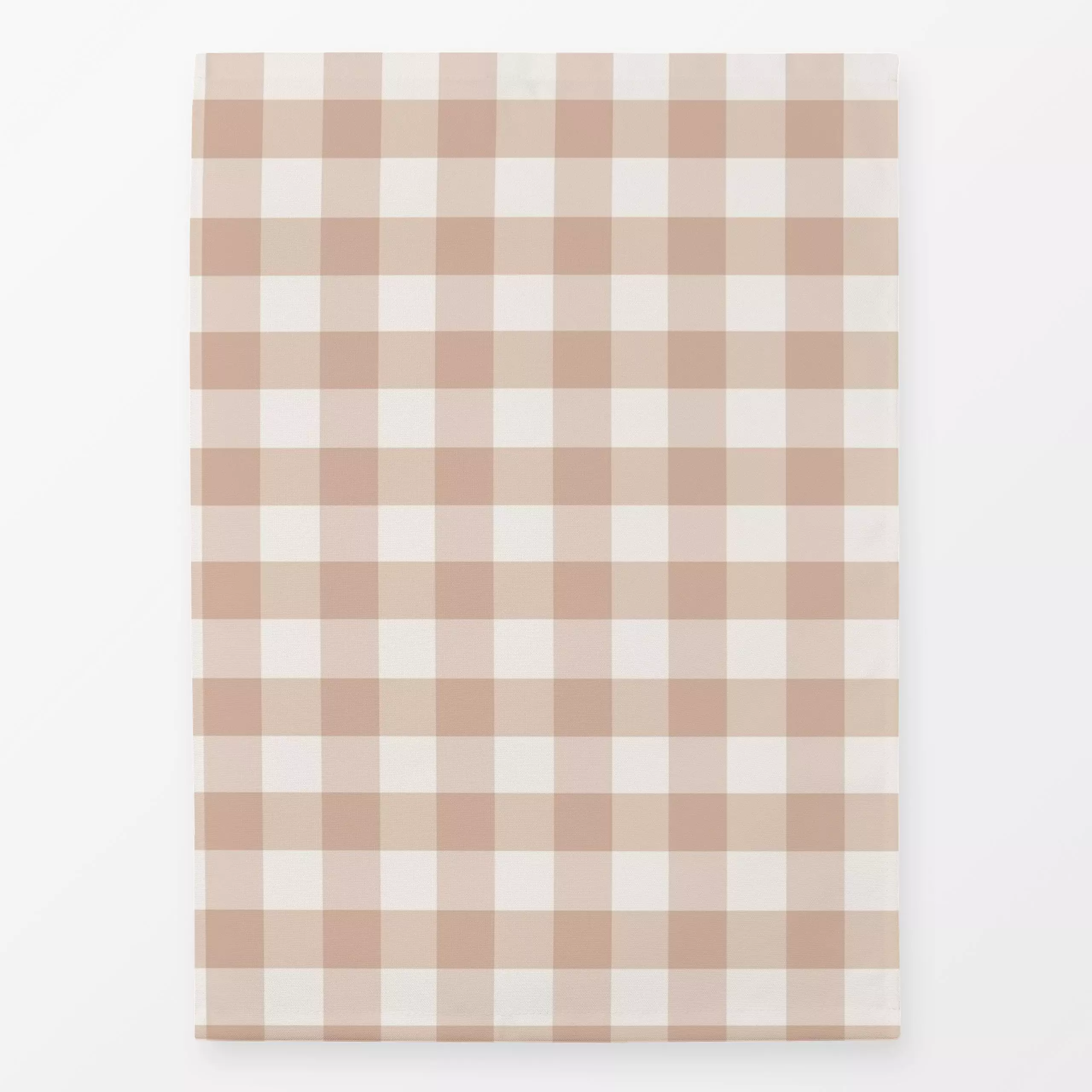Geschirrtücher Classic Gingham - Herbst, Symbole & Muster - von „Vivian Hasenclever"; beige, Karo, Herbstdeko, kariert, ging...
