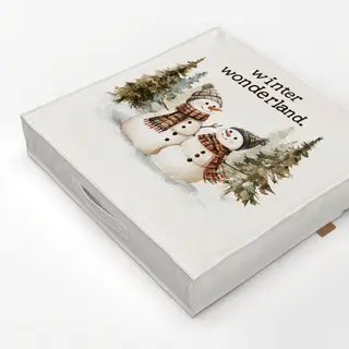 Bodenkissen Winter Wonderland Schneemann