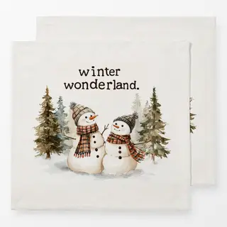 Servietten Winter Wonderland Schneemann