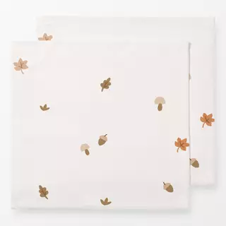 Servietten Herbstblätter und Pilze