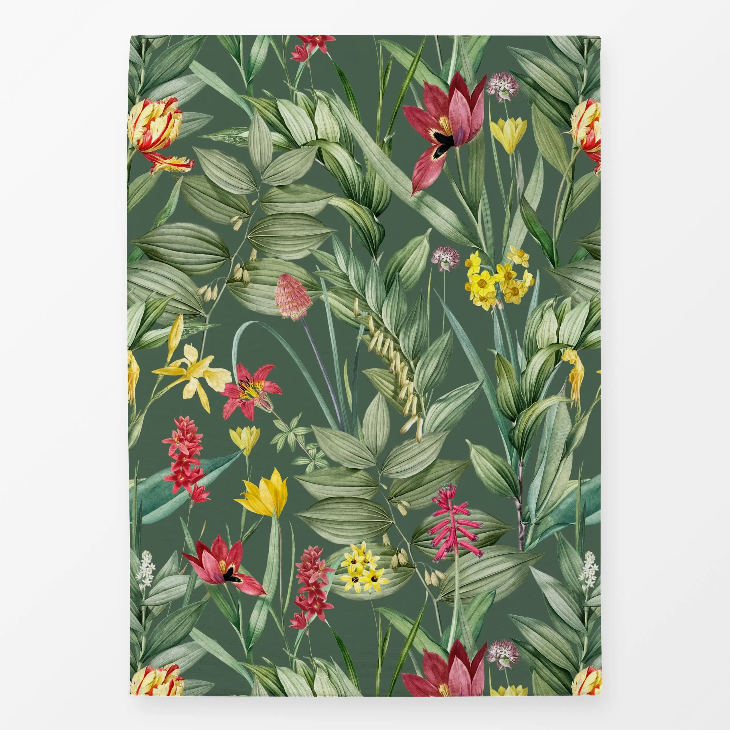 Geschirrtücher Exotische Pflanzenwelt grün - Blumen & Florales, Sommer, Pflanzen & Botanik - von „Uta Naumann"; Muster, Gart...