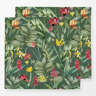 Servietten Exotische Pflanzenwelt grün