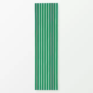 Tischläufer Streifen Duo | grün-beige-rosa