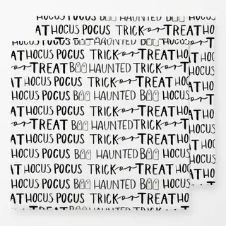 Servietten Halloween Lettering Pattern