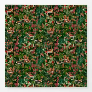 Tischdecke Birds In The Winter Forest