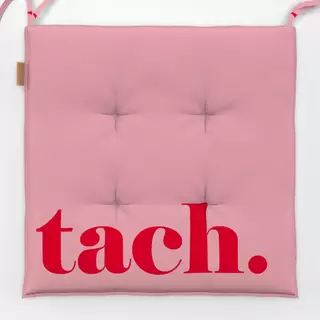 Sitzkissen Tach Typografie