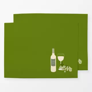 Tischset Weißwein