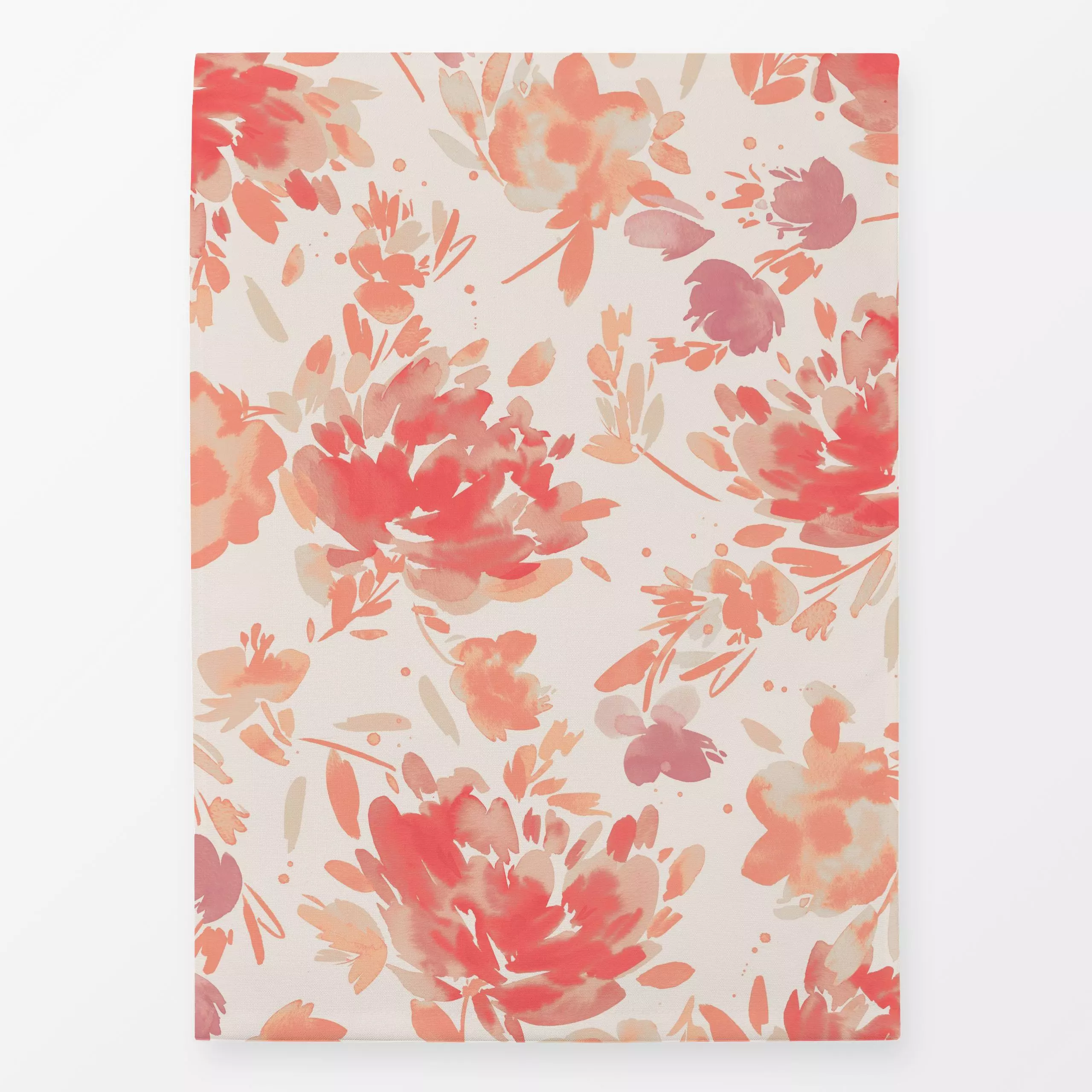 Geschirrtücher Aquarell Rosen Peach Fuzz - Blumen & Florales, Frühling, Liebe, Romantik & Pride - von „Ninola Design "; Aqua...