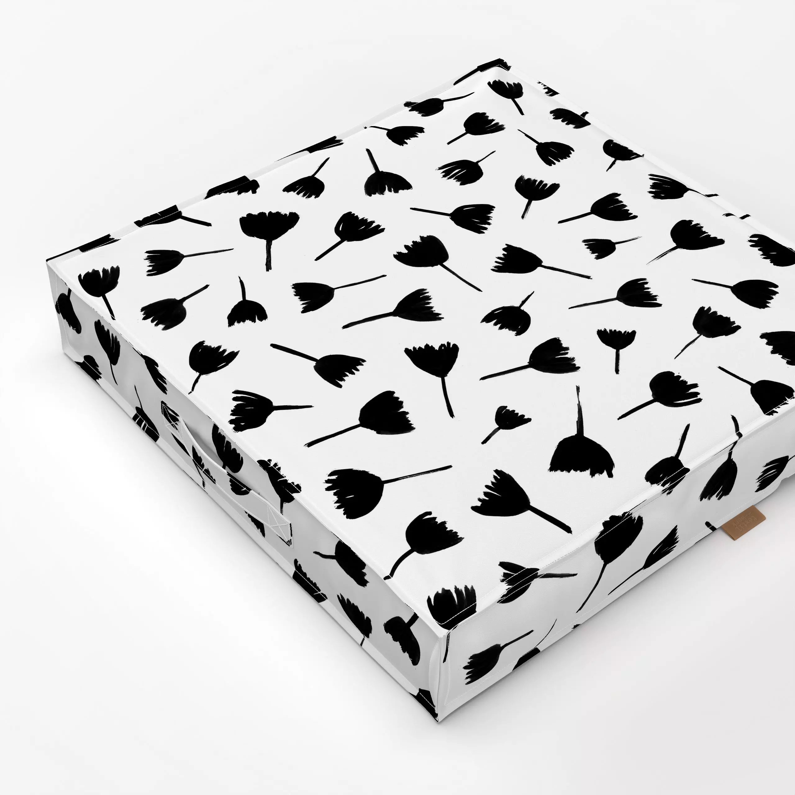 Bodenkissen Tulpen Bouquet 1 - Blumen & Florales - von „Primus Pattern"; Tusche, Trockenblumen, Blumen, Tulpen, Blüten, Somm...