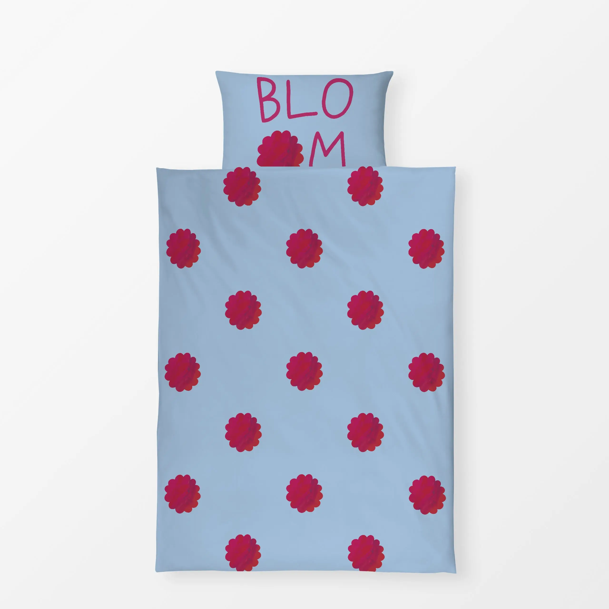 Bettwäsche Bloom - Blumen & Florales, Sommer, Sprüche & Schriftzüge - von „Jane Holtewert"; Blumen, Self Love, Handschrift, ...