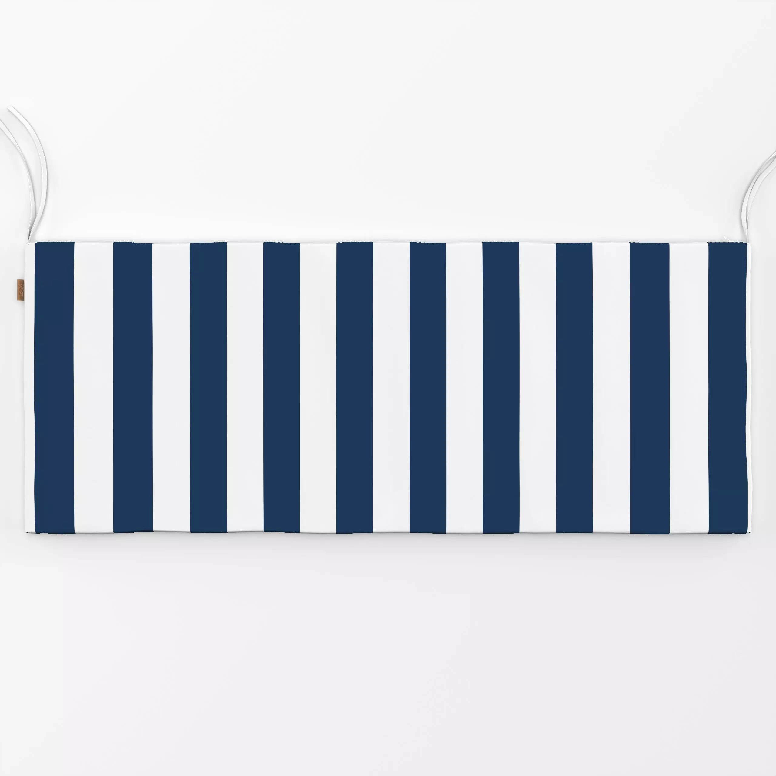 Bankauflage Sommer Cabana Steifen navy - Sommer, Sport, Symbole & Muster - von „Katrin Graff"; Strand, maritim, coastal, ges...