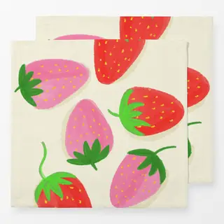 Servietten Erdbeeren