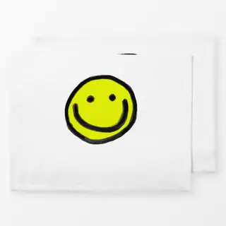 Tischset Smiley white