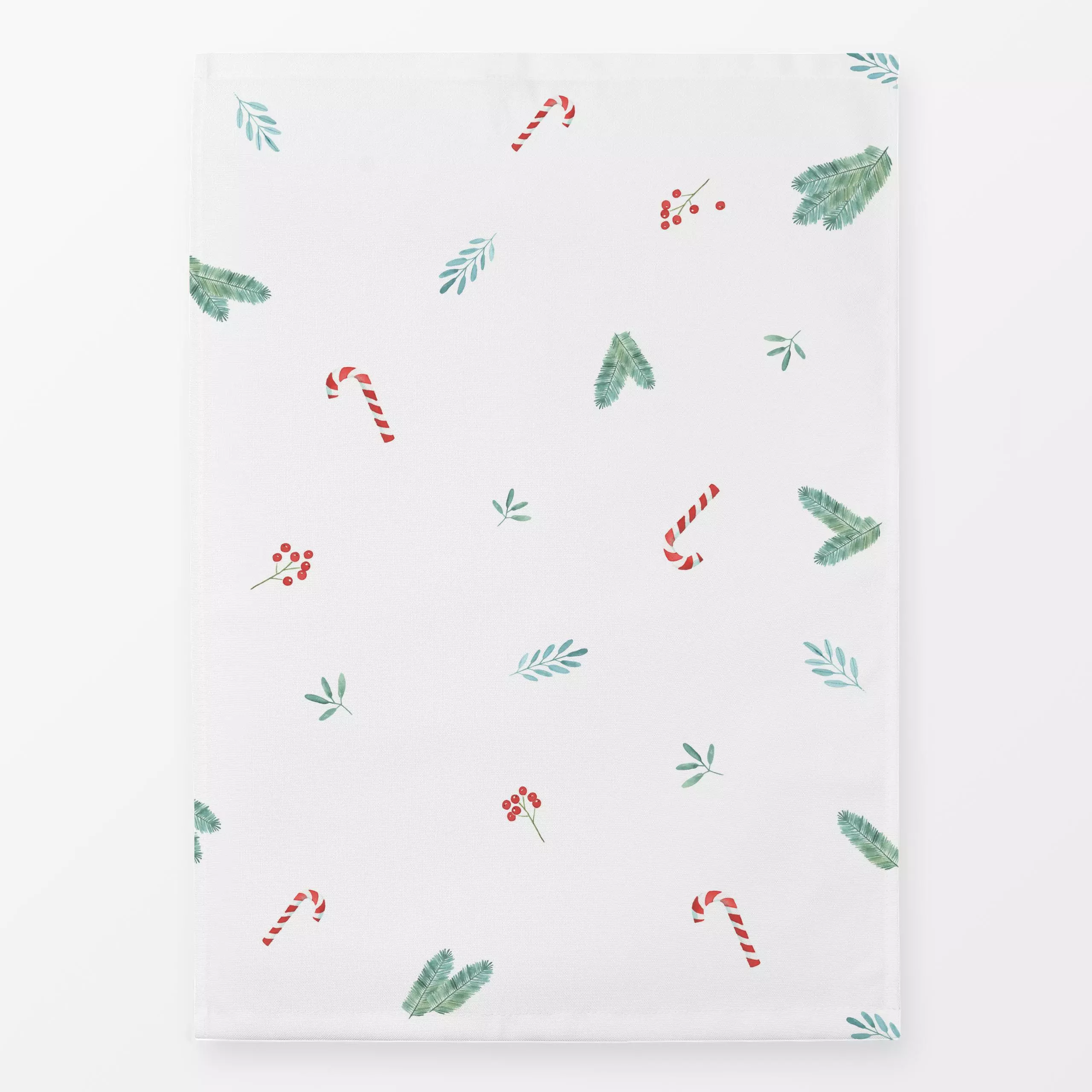 Geschirrtücher Candy Cane Love - Weihnachten - von „Katrin Graff"; Zweige, Merry Christmas, Weihnachten, Zuckerstange, candy...