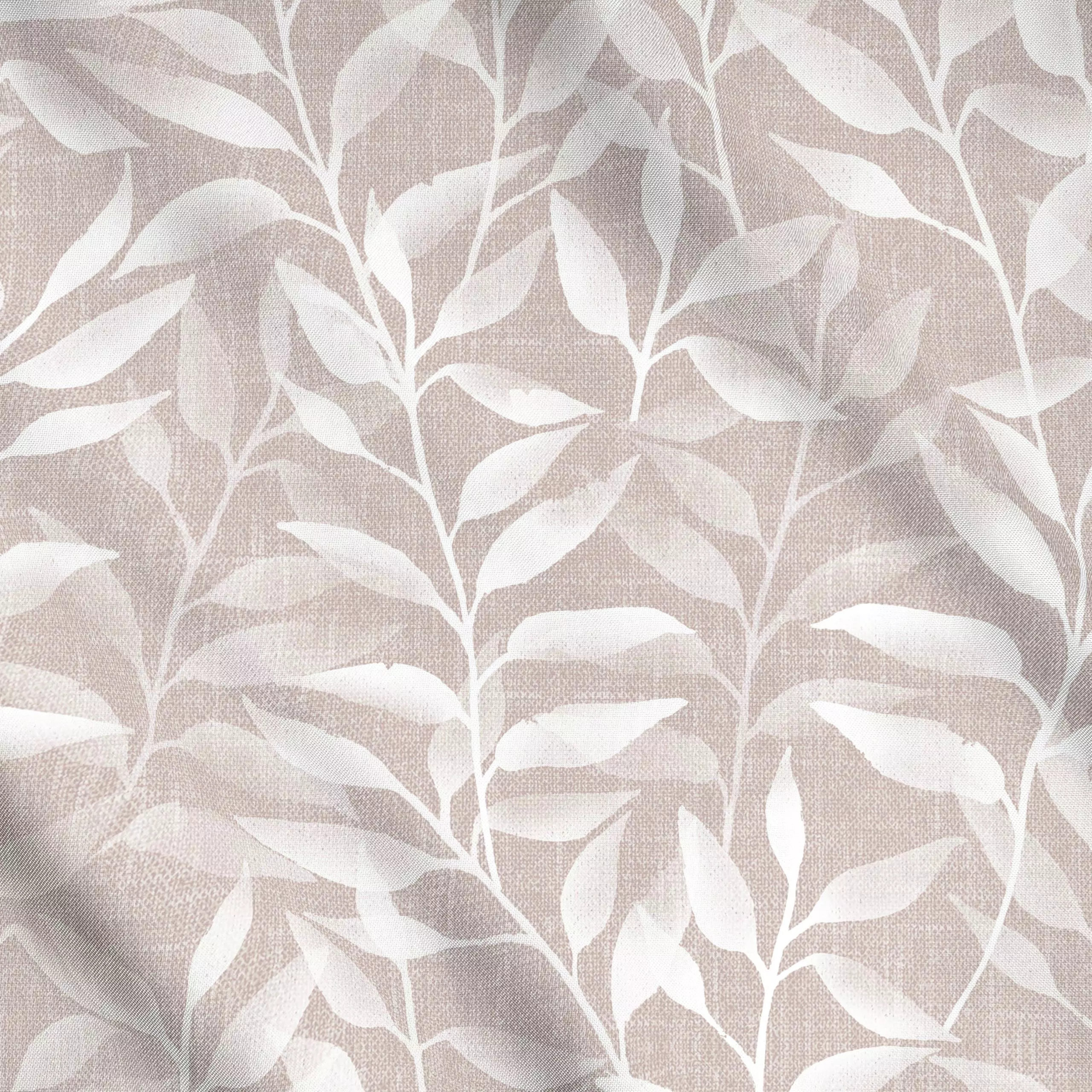 Meterware Beige Japandi Blätter - Herbst, Pflanzen & Botanik - von „Bloomery Decor"; Muster, Blätter, Pflanzen, beige, moder...