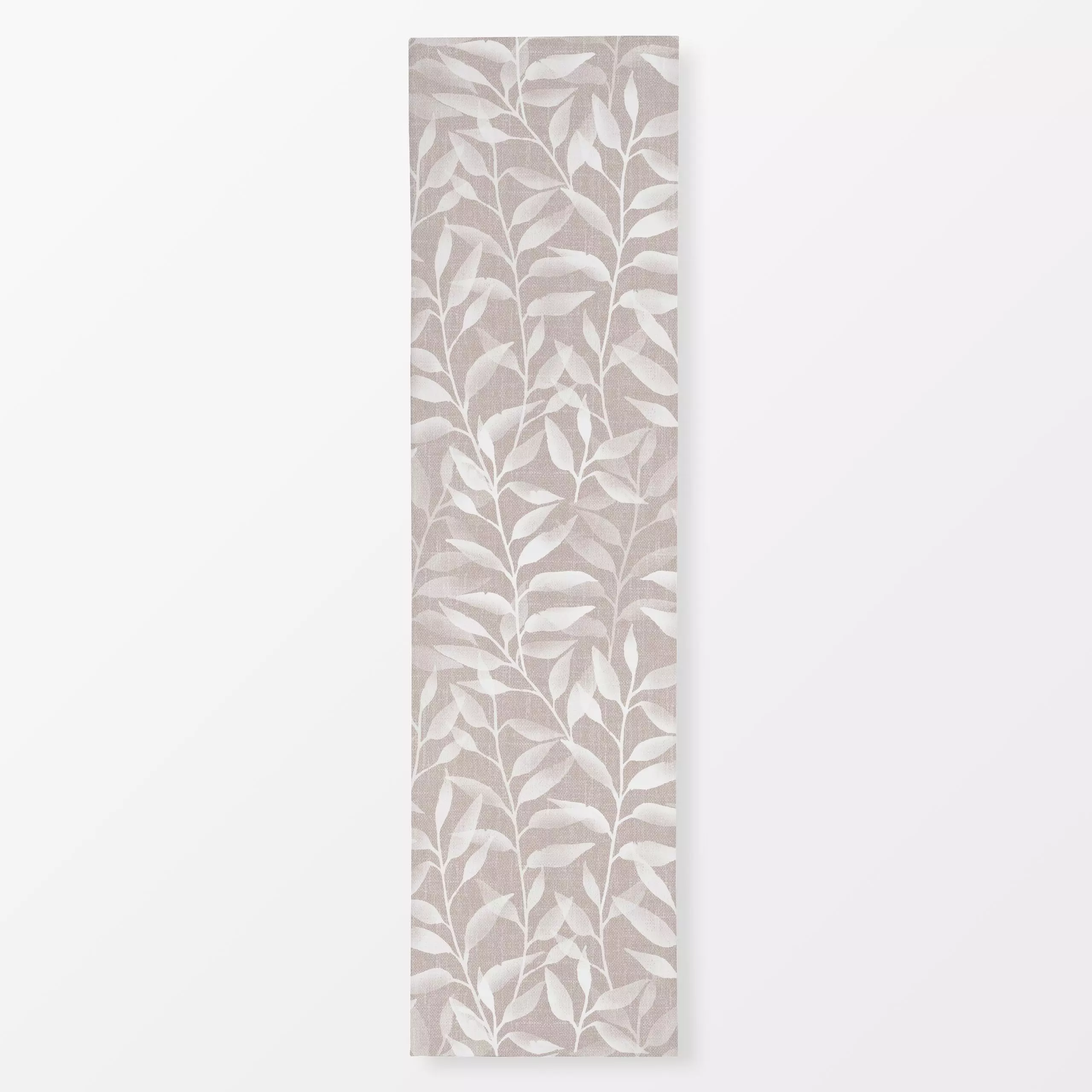 Tischläufer Beige Japandi Blätter - Herbst, Pflanzen & Botanik - von „Bloomery Decor"; Muster, Blätter, Pflanzen, beige, mod...
