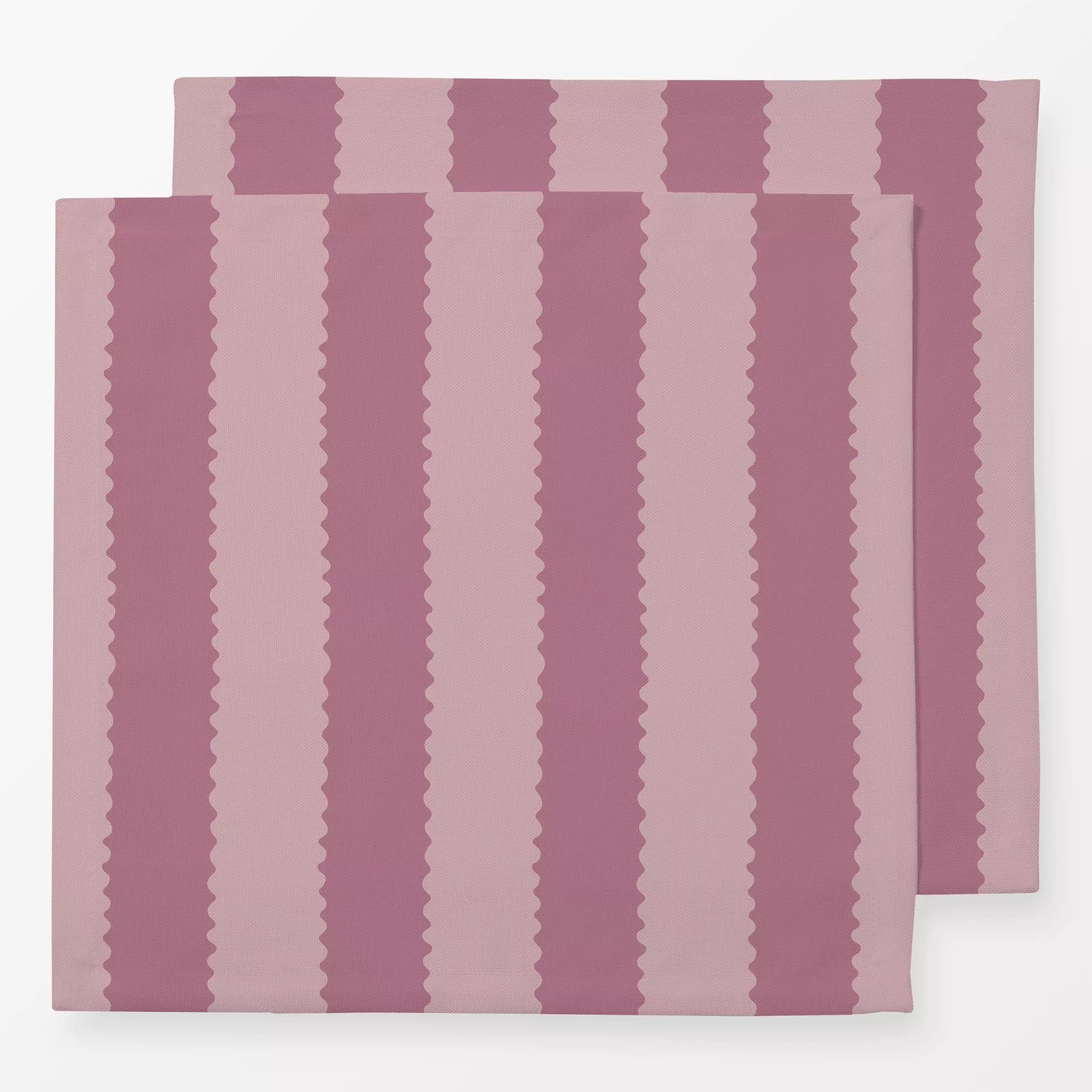 Servietten Streifen Wellen rosa - Sommer, Symbole & Muster, Anlässe - von „Studio Kesse"; Linien, Streifen, Sommer, wellen, ...