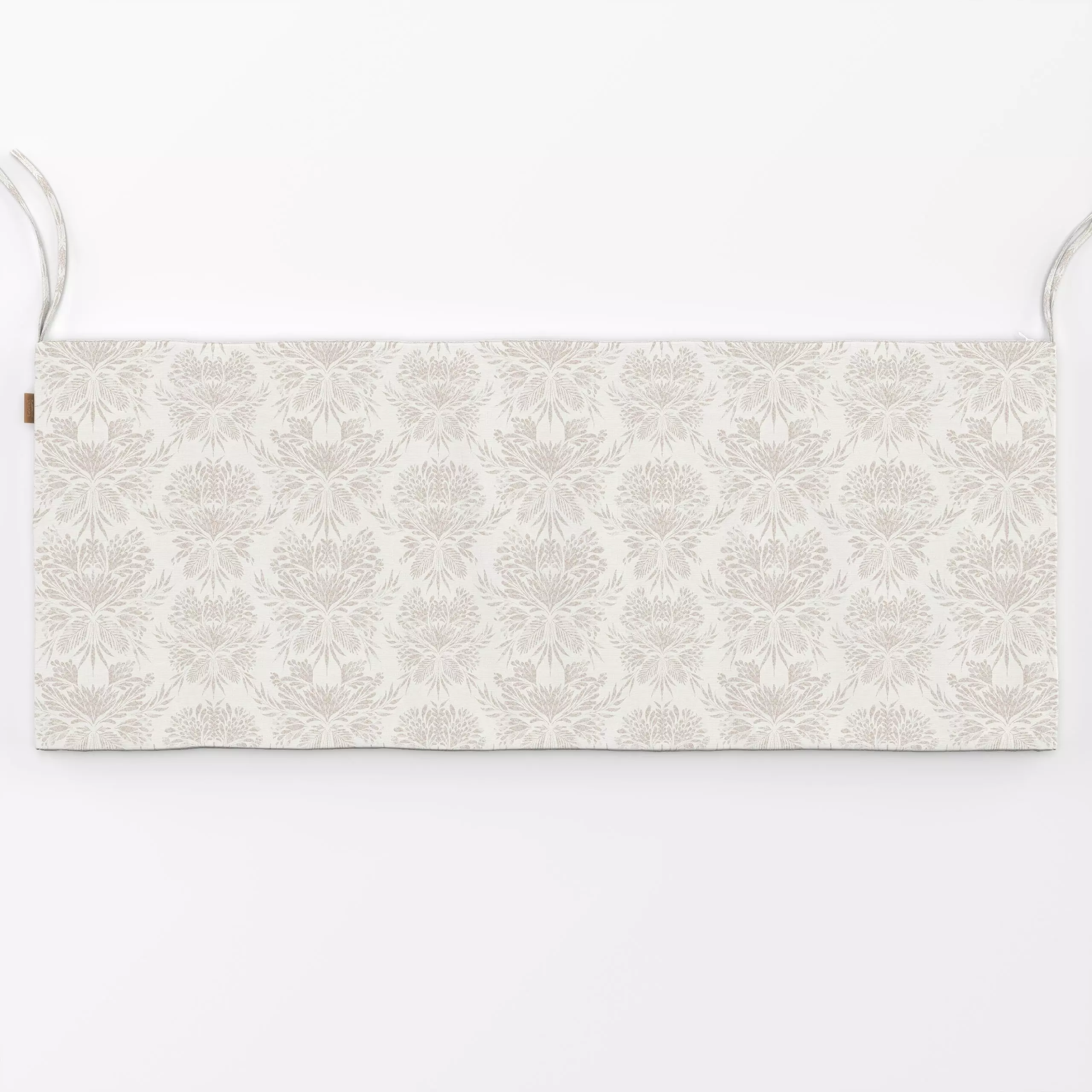 Bankauflage Vintage Florals damask cream - Symbole & Muster - von „Bloomery Decor"; floral, vintage, winterdeko, damask, cot...