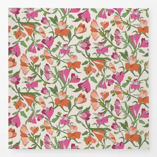 Tischdecke Blumenwiese pink peach fuzz